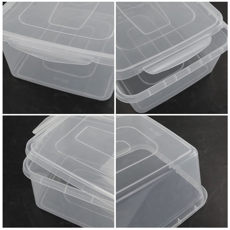 Pekky 13 Quart Plastic Bins Boxes with Lid, 3 Packs - Image 4